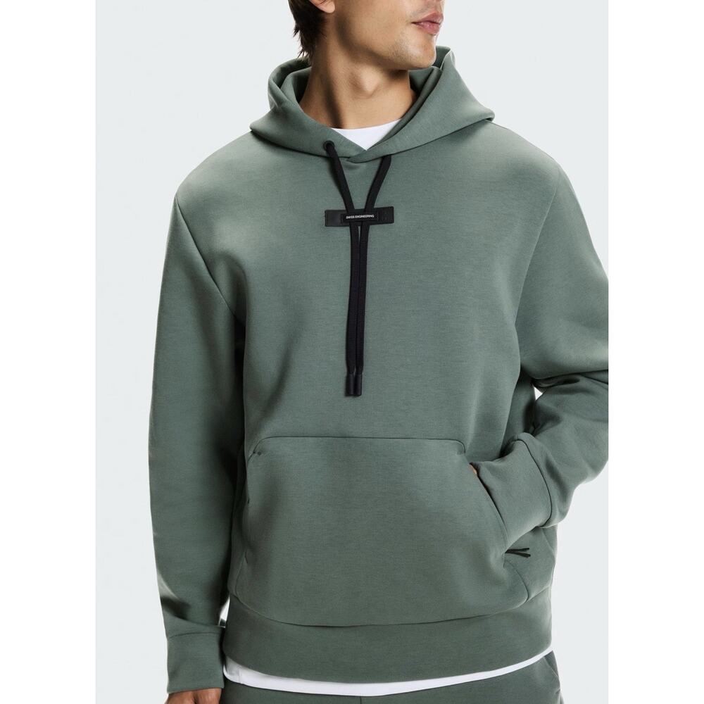 NWT ON CLOUD FOCUS TECH HOODIE Olive Green SZ Large